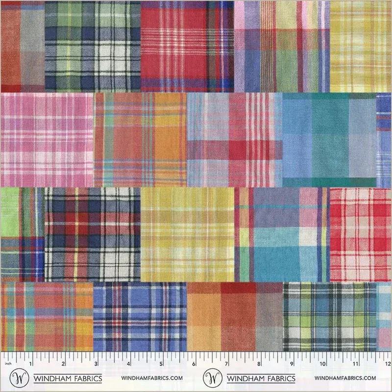 108 108" Madras Patchwork