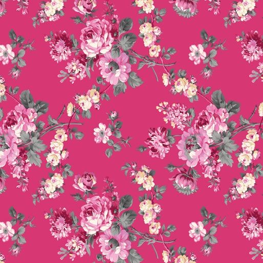 108" Promise me. Rose Garden by Pat Sloan for Benartex