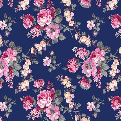 108 108" Promise me. Rose Garden by Pat Sloan for Benartex