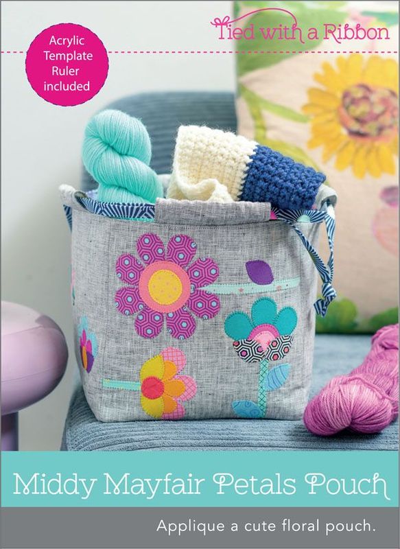 The Middy Mayfair Petals Pouch w/- Acrylic Template