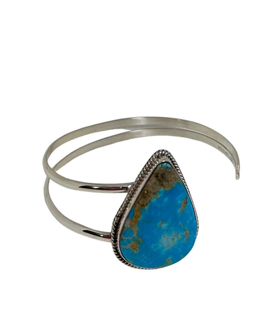 Sterling Silver Turquoise cuff most comfortable you”ll ever wear!