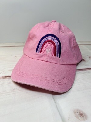 Pink rainbow hat