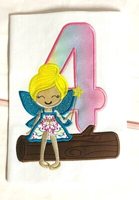 Fairy Birthday Shirt with number