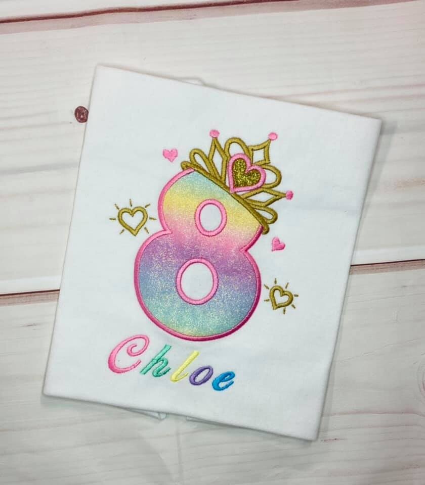 Princess Crown Birthday Shirt