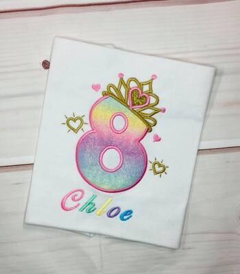 Princess Crown Birthday Shirt