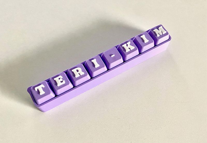 3D Printed Name Clickers 7-10 Letters