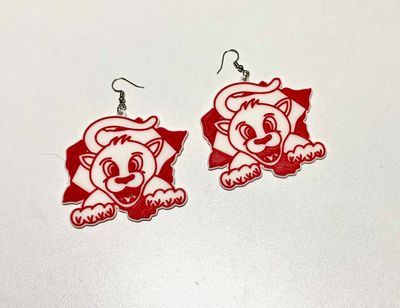 3D Printed Customized School Logo Earrings