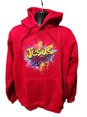 Jesus Christ Graffiti Hoodie (Red)