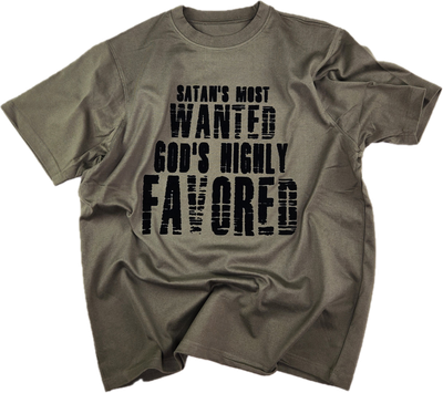 Ethan Elijah Satan's Most Wanted, God's Highly Favored Tee