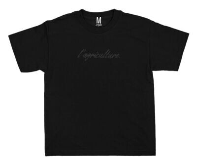 A̶g̶r̶i̶culture Luxe T-Shirt (Black on Black)