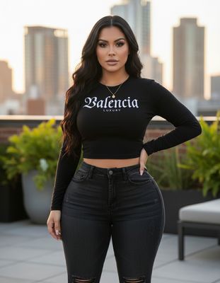 Jreyco Valencia II Long sleeve Crop