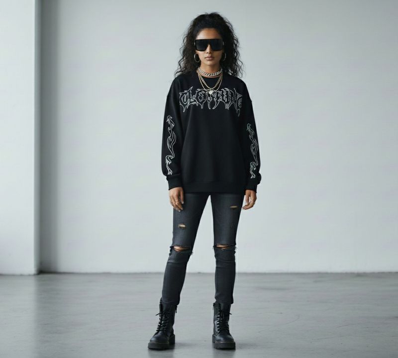 Jreyco Gothic Flame Sweatshirt