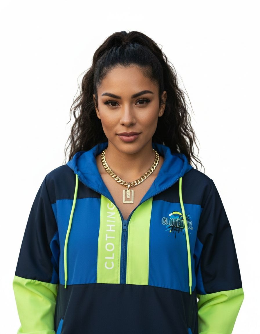 Jreyco Clothing Neon Half Zip