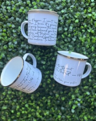 Lyrics Metal Mug