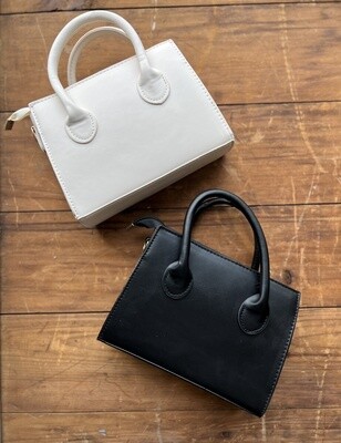 Minimalist Double Handle Square Bag