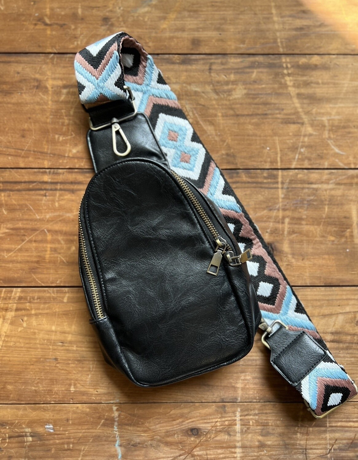 Minimalist Sling Bag, Colour: Black