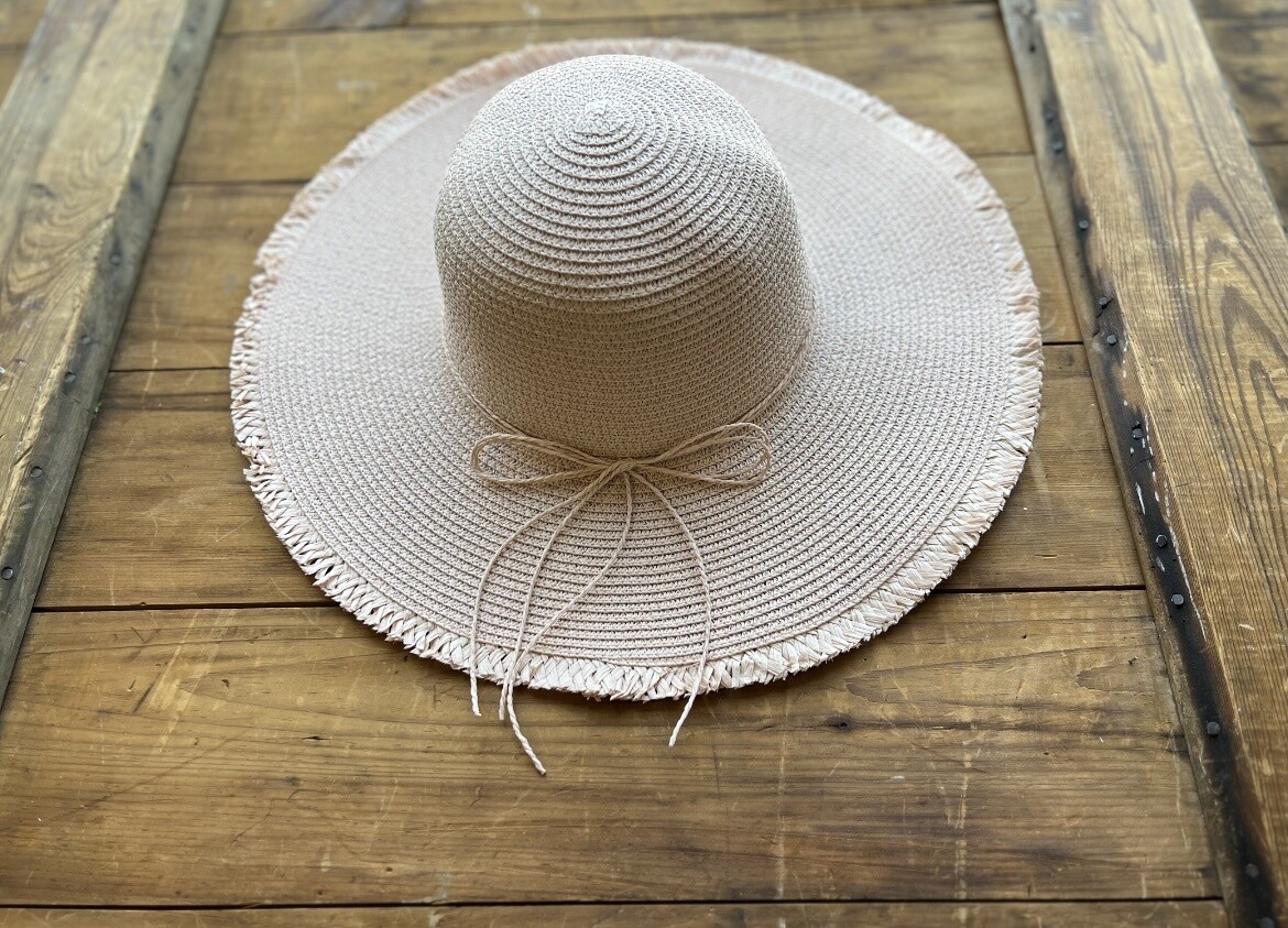 Floppy Straw Hat, Colour: Tan