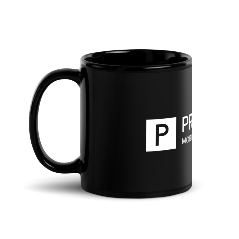 11oz Black Coffee Mug