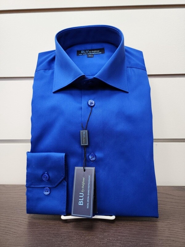 Blu Dress Shirt - Royal Blue - 15
