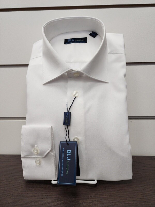 Blu Dress Shirt - White 01