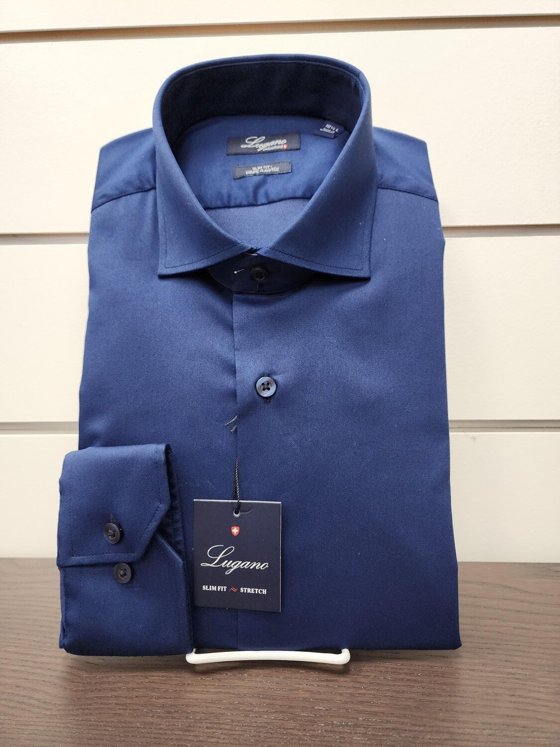 Lugano Dress Shirt - Navy 19