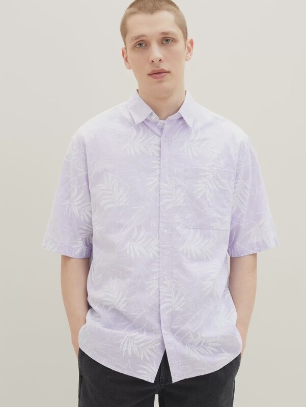 Tom Tailor Linen Shirt - Lilac