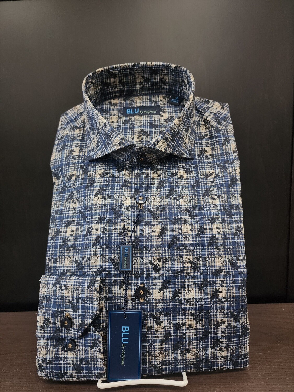 Blu Shirt - Inky Check