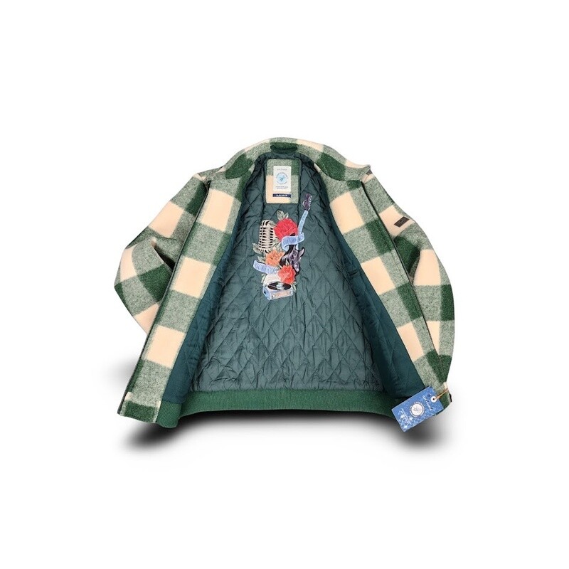 A Fish Named Fred Jacket - Green Plaid