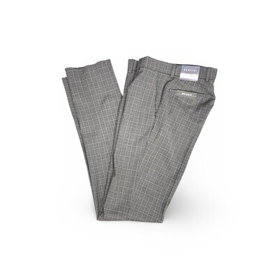 Bertini Pant - Charcoal Windowpane