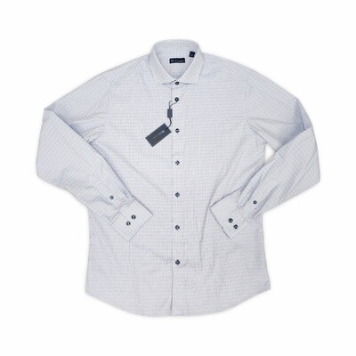 Blu Dress Shirt - Grid