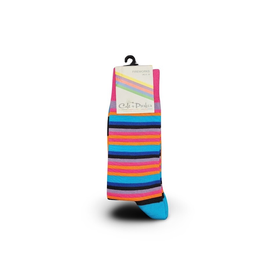 Cole &amp; Parker Dress Sock -  Fireworks