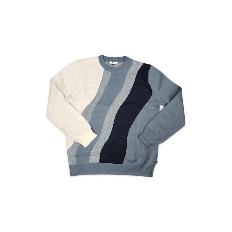 Tom Tailor Sweater - Teal & Ecru