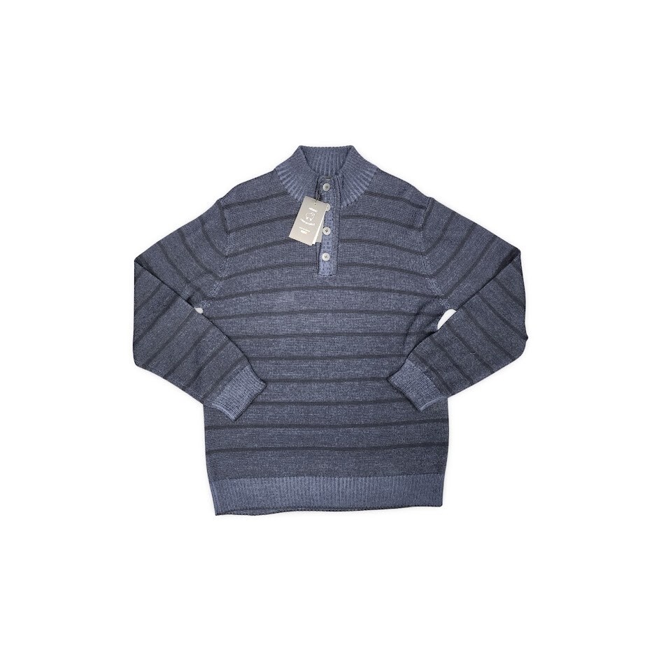 LAST ONE - Modango Button Sweater - Navy