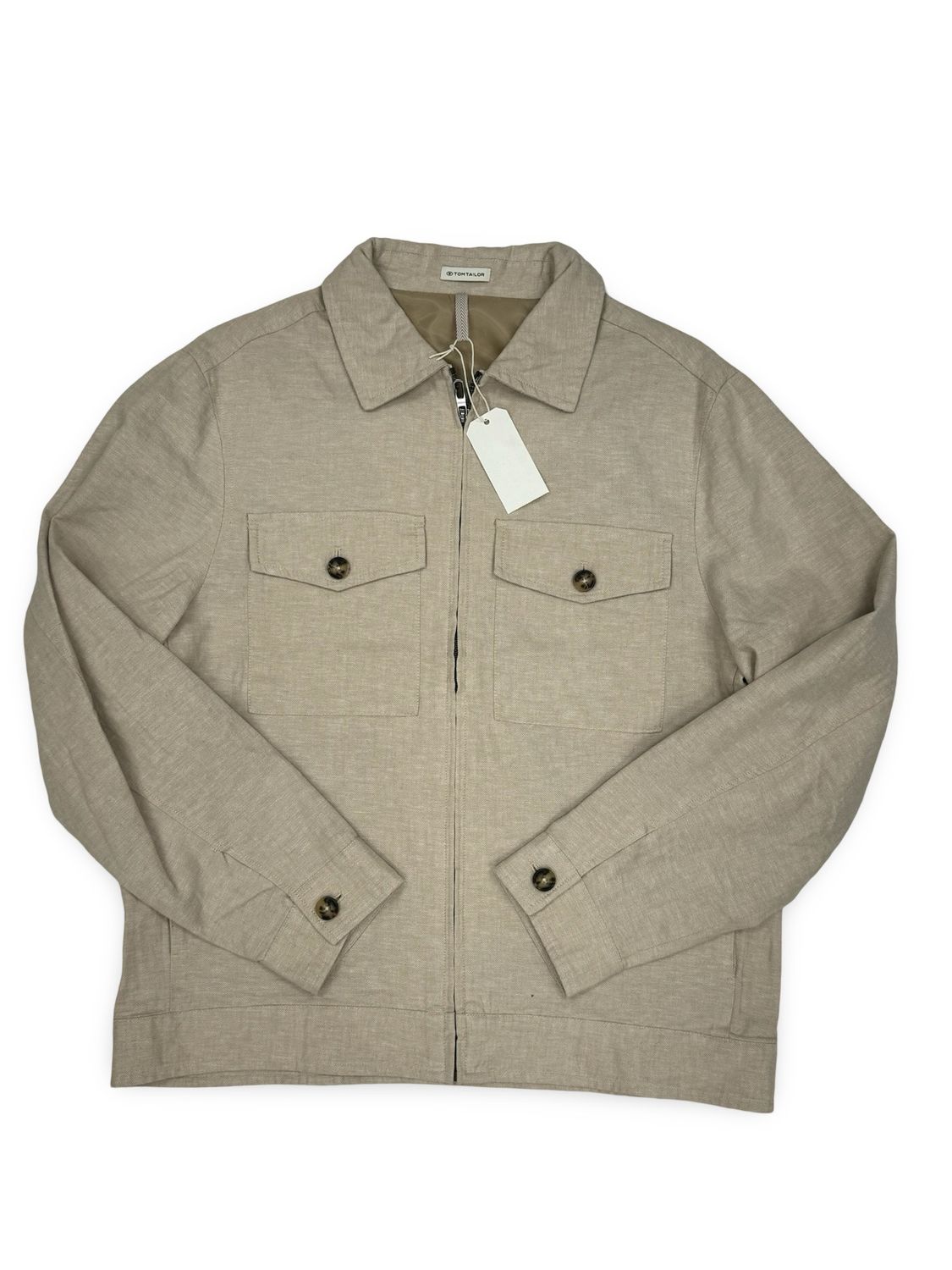 Tom Tailor Linen Jacket - Ecru