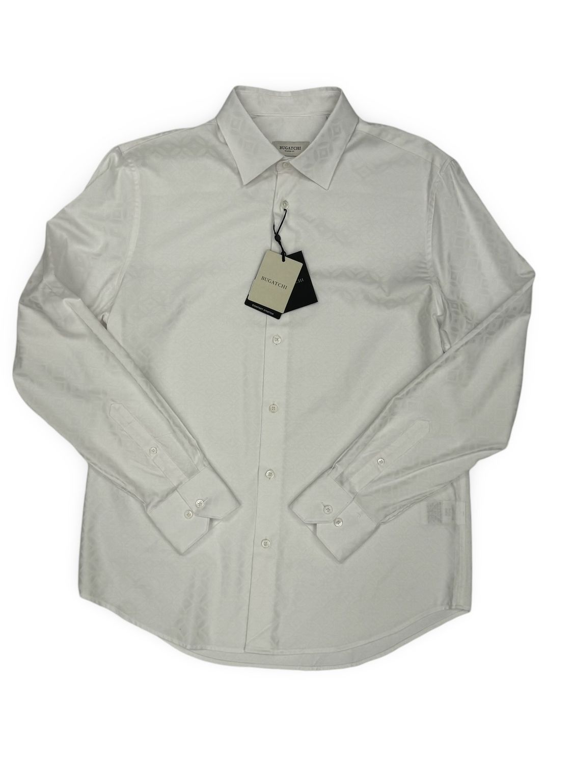 Bugatchi Shirt - White Diamond