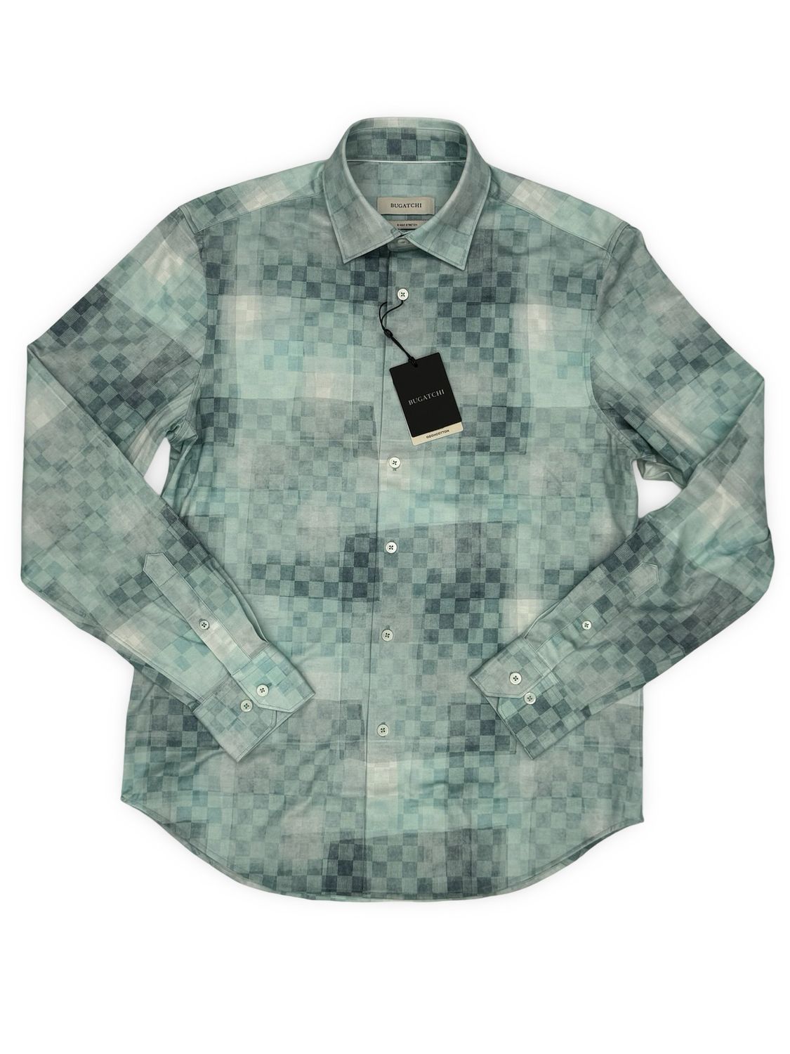 Bugatchi Shirt - Checkmint