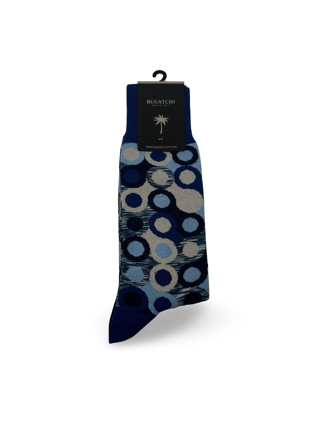 Bugatchi Socks - Blue Circle