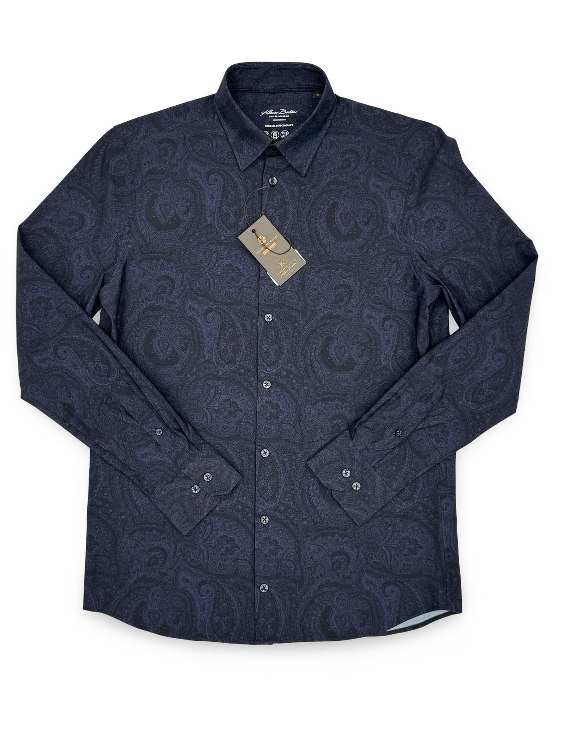 Klaus Boehler Sport Shirt - Navy Paisley
