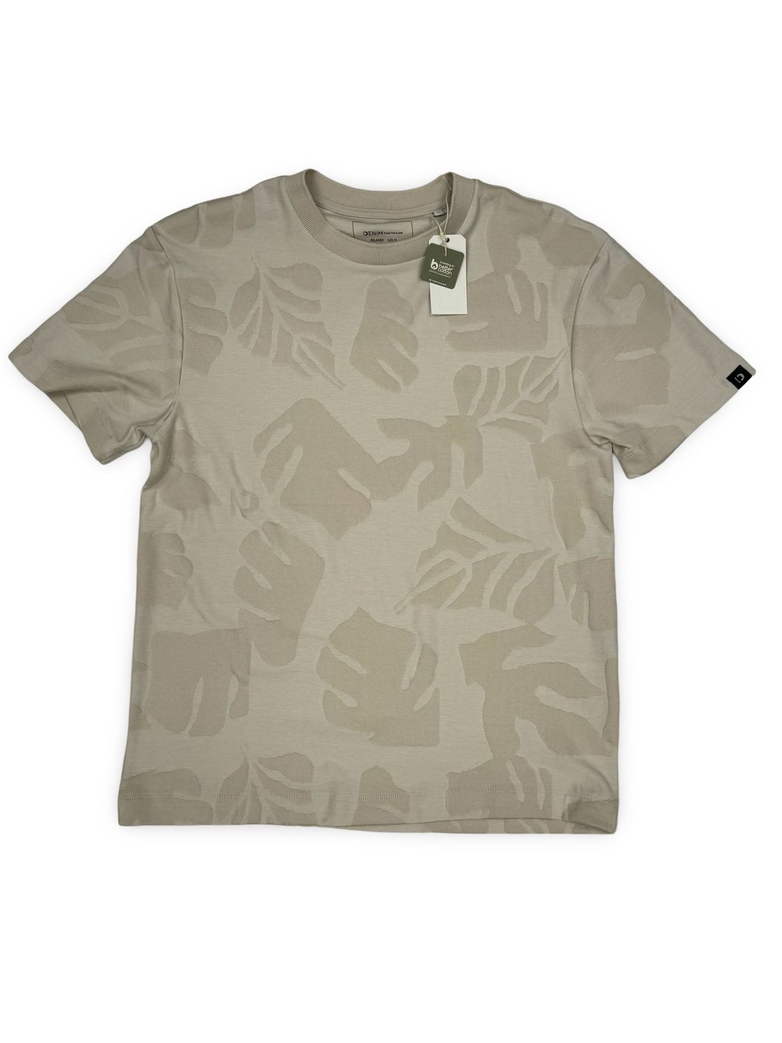 Tom Tailor T-Shirt - Ecru Jacquard