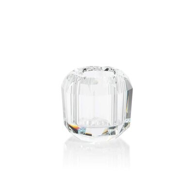 Celine Faceted Crystal Vase-Clear