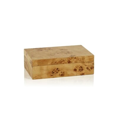 Leiden Burl Wood Design Box-Sm
