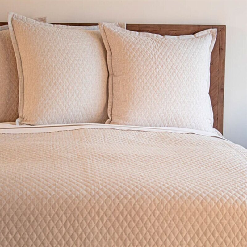 Faux Flax Coverlet Set