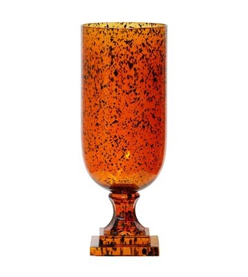 Amber Tortoise Glass Vase