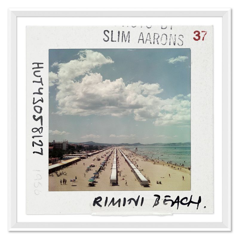 "Rimini Beach - Slide" Slim Aarons, January 1, 1956