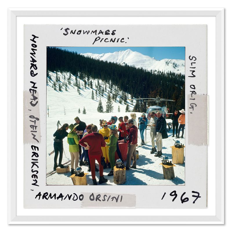 "Snowmass Picnic - Slide", Slim Aarons, January 1, 1967