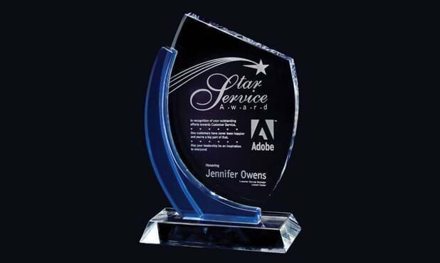 Chesapeake Series Glass Award: 7-3/4"-102046
