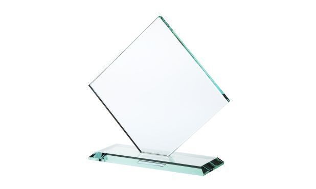 Square Diamond Series Jade Glass Award: 6-1/2"-102053