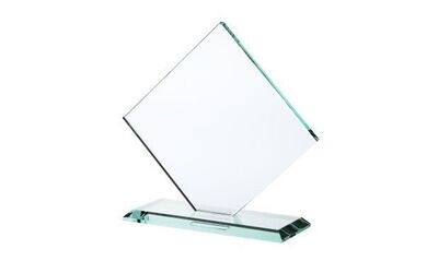 Square Diamond Series Jade Glass Award: 6-1/2"-102053