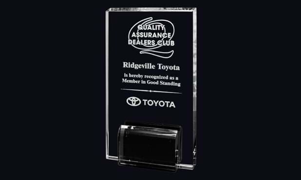 Marquis Rectangle Glass Award: 3-1/2" x 6-3/8"-102394