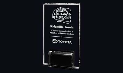 Marquis Rectangle Glass Award: 3-1/2" x 6-3/8"-102394
